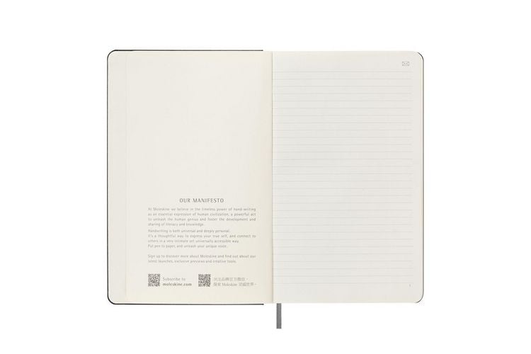 Produktbild: Moleskine Smart Notizb&uuml;cher, Large/A5, Liniert, Fester Einband, Schwarz