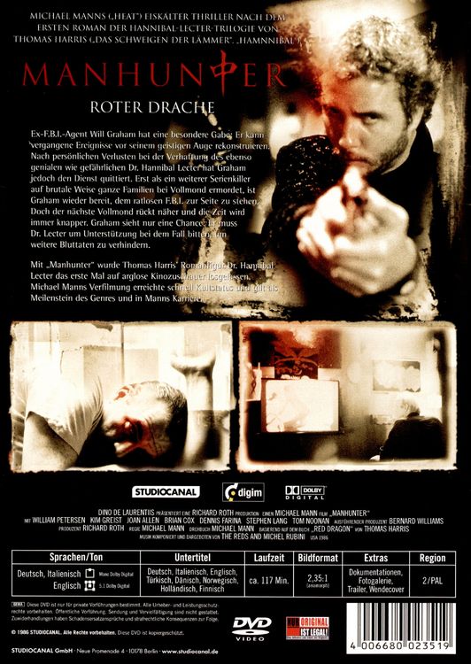 Produktbild: Manhunter - Roter Drache