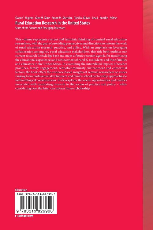 Produktbild: Rural Education Research in the United States