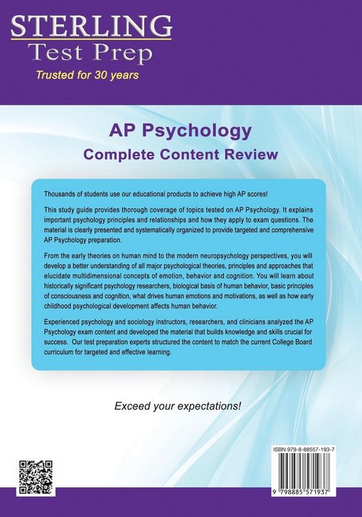 Produktbild: Sterling Test Prep AP Psychology