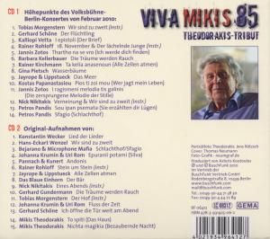 Produktbild: Viva Mikis 85.Hommage