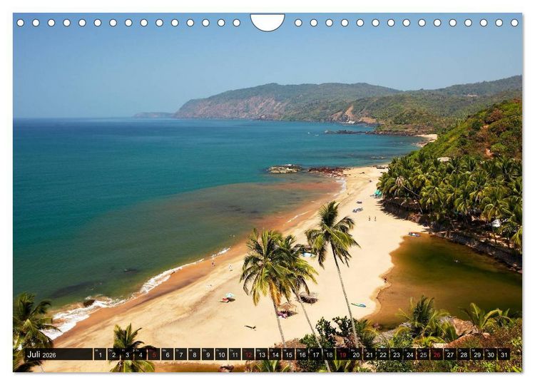 Produktbild: Exotisches Indien (Wandkalender 2026 DIN A4 quer), CALVENDO Monatskalender