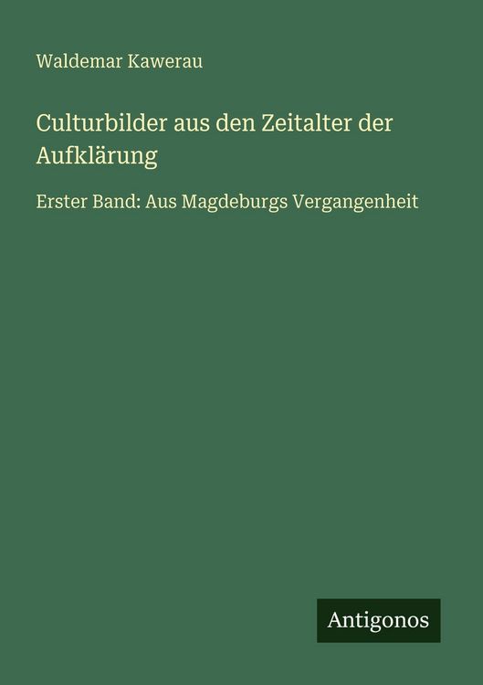 Produktbild: Culturbilder aus den Zeitalter der Aufkl&auml;rung