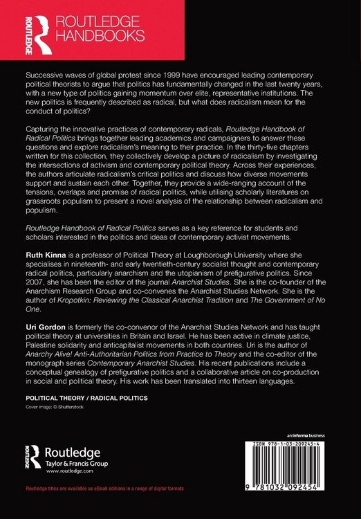 Produktbild: Routledge Handbook of Radical Politics