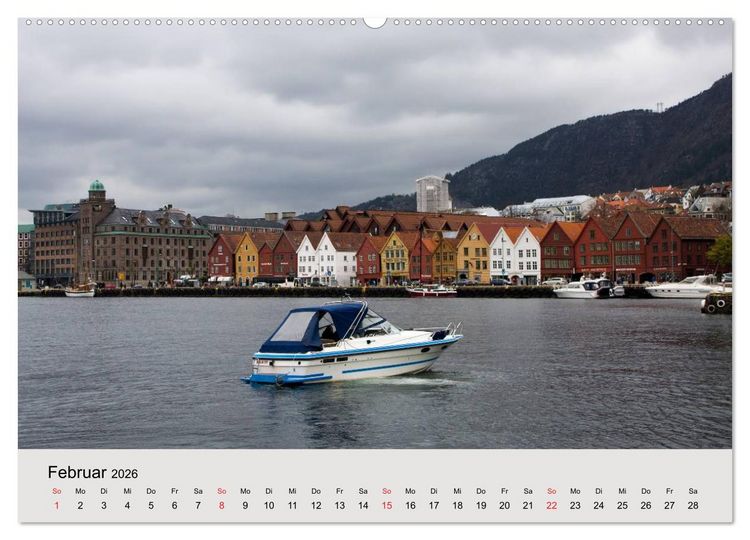 Produktbild: Mit den Hurtigruten unterwegs (hochwertiger Premium Wandkalender 2026 DIN A2 quer), Kunstdruck in Hochglanz