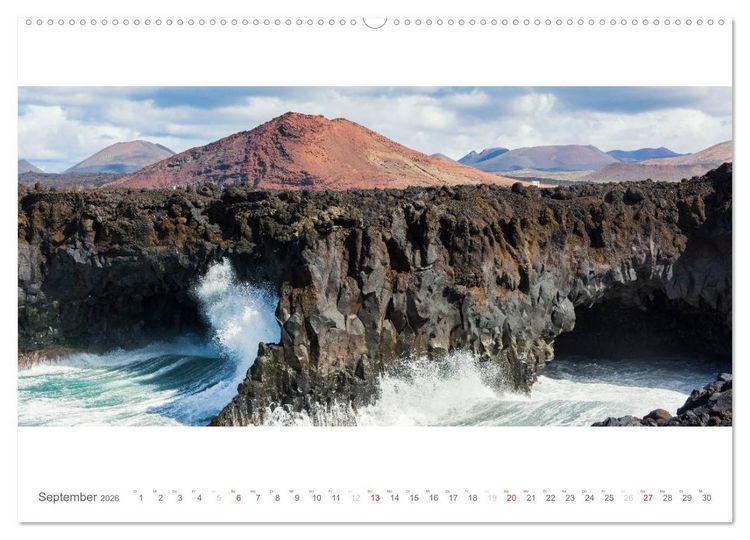 Produktbild: Lanzarote - Insel der Feuerberge (hochwertiger Premium Wandkalender 2026 DIN A2 quer), Kunstdruck in Hochglanz