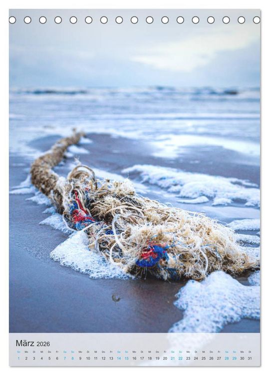 Produktbild: D&auml;nemarks Nordseek&uuml;ste - Vom Ringk&oslash;bing-Fjord bis zur Jammerbucht (Tischkalender 2026 DIN A5 hoch), CALVENDO Monatskalender