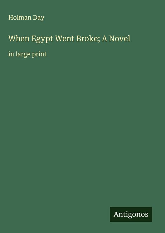 Produktbild: When Egypt Went Broke; A Novel