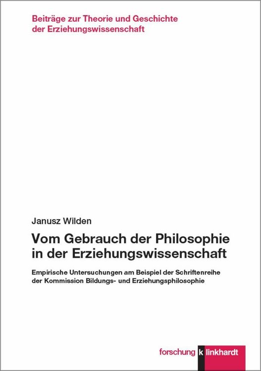 Produktbild: Vom Gebrauch der Philosophie in der Erziehungswissenschaft