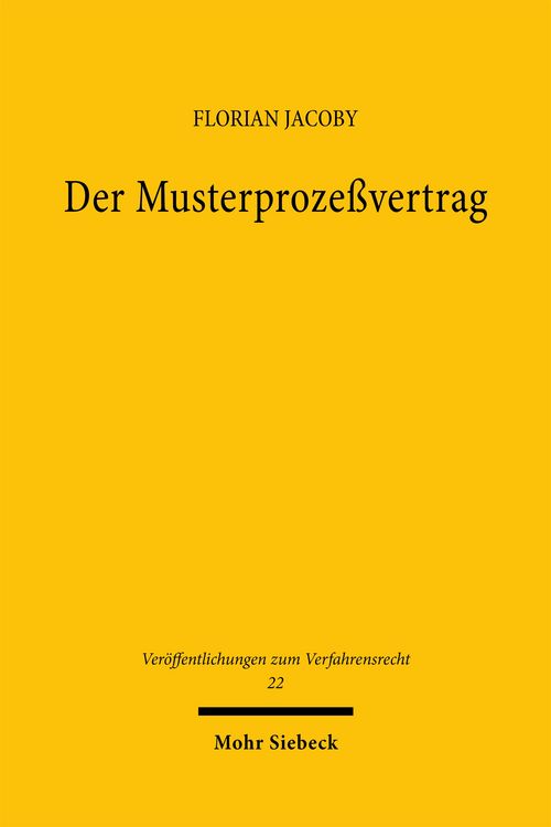 Produktbild: Der Musterproze&szlig;vertrag
