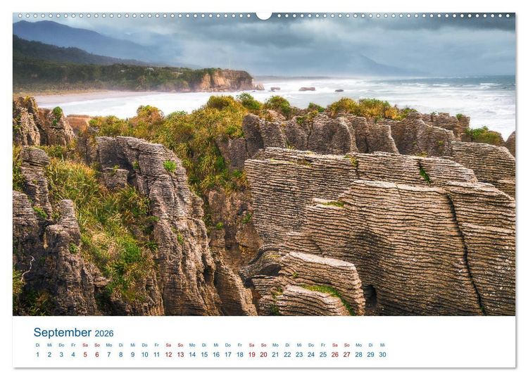 Produktbild: Neuseeland - Das andere Ende der Welt (Wandkalender 2026 DIN A2 quer), CALVENDO Monatskalender