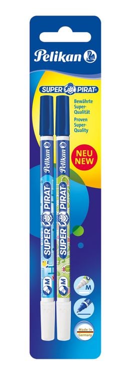 Produktbild: Pelikan Tintenkiller Super Pirat, Strichstärke M (Multi-Spitze), 2er Set
