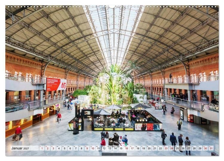 Produktbild: Bahnh&ouml;fe in Europa (hochwertiger Premium Wandkalender 2027 DIN A2 quer), Kunstdruck in Hochglanz