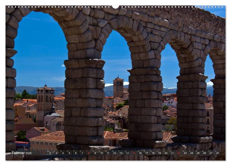 Produktbild: Ausflugziele um Madrid (hochwertiger Premium Wandkalender 2026 DIN A2 quer), Kunstdruck in Hochglanz