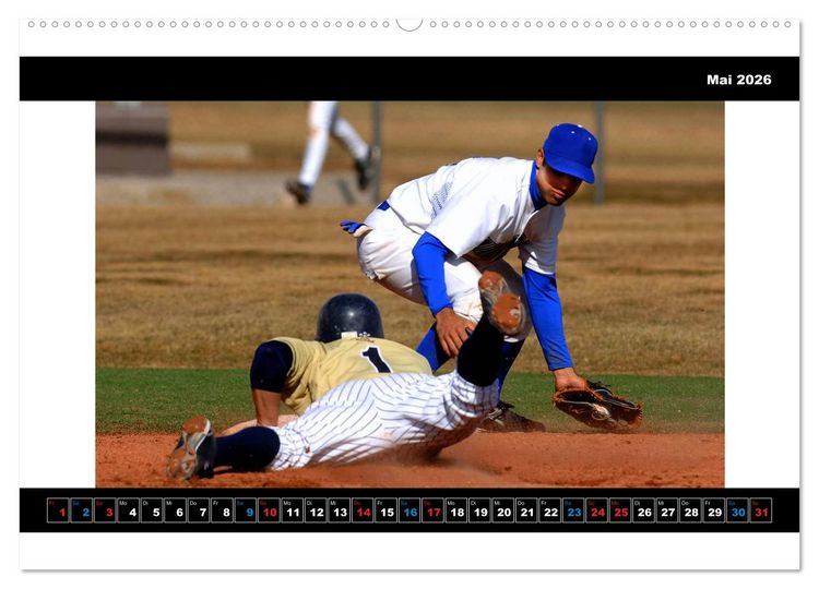 Produktbild: Kultsport Baseball (Wandkalender 2026 DIN A2 quer), CALVENDO Monatskalender