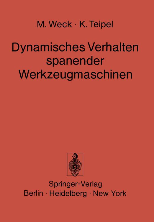 Produktbild: Dynamisches Verhalten spanender Werkzeugmaschinen