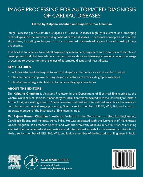 Produktbild: Image Processing for Automated Diagnosis of Cardiac Diseases