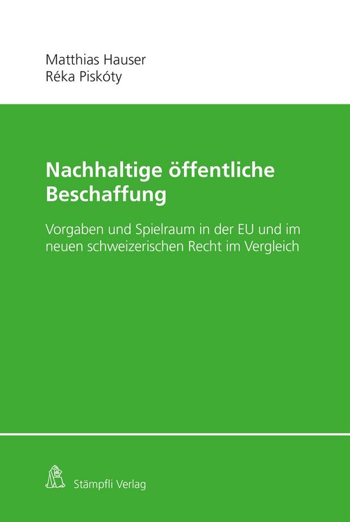 Produktbild: Nachhaltige &ouml;ffentliche Beschaffung