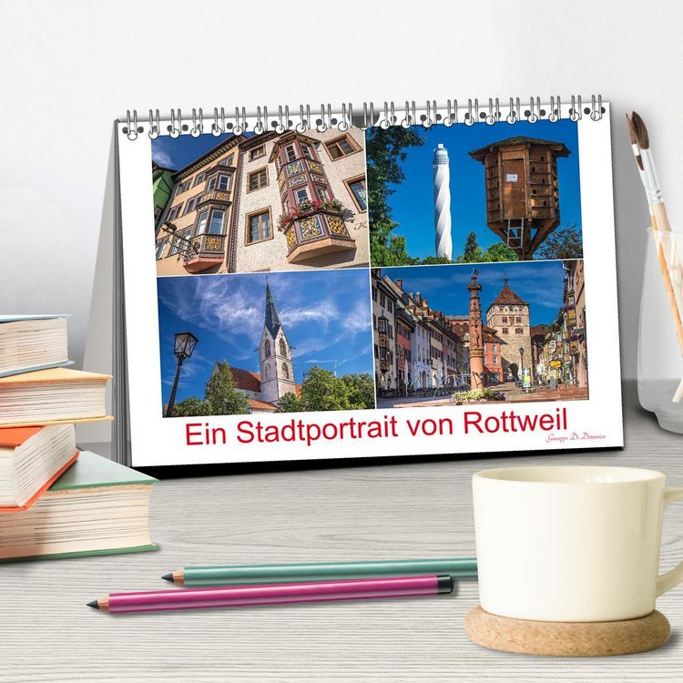 Produktbild: Ein Stadtportrait von Rottweil (Tischkalender 2026 DIN A5 quer), CALVENDO Monatskalender