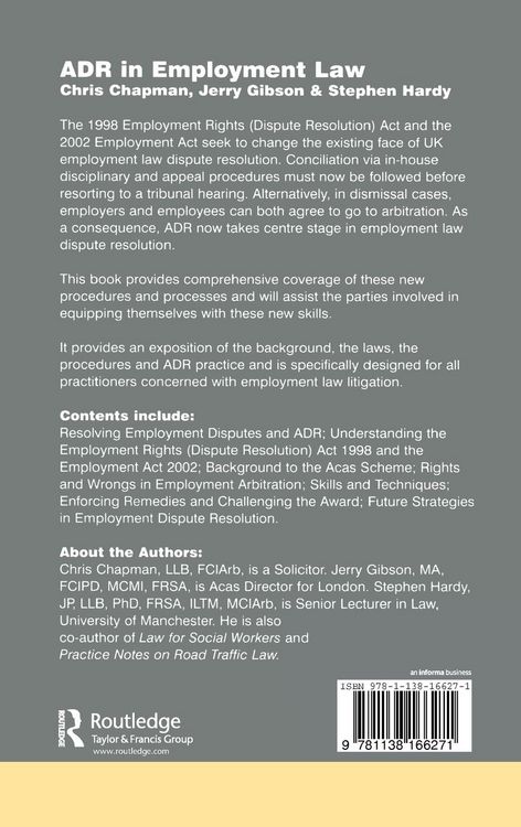 Produktbild: ADR in Employment Law