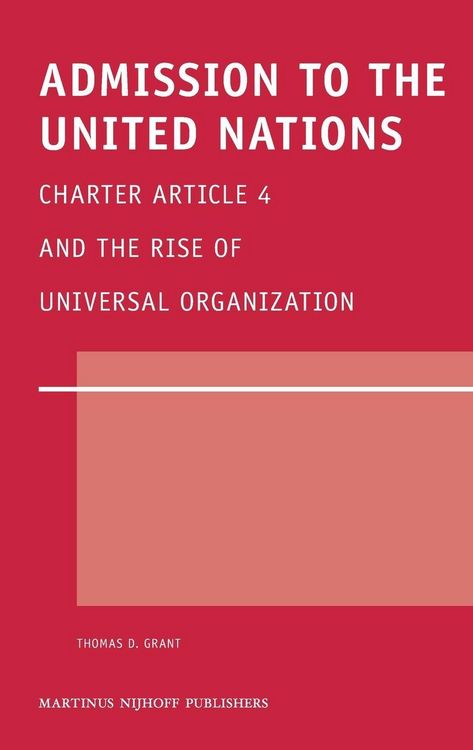 Produktbild: Admission to the United Nations