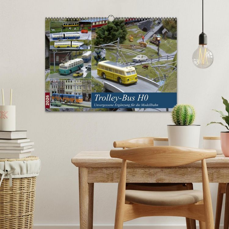 Produktbild: Trolley-Bus H0 (Wandkalender 2026 DIN A3 quer), CALVENDO Monatskalender