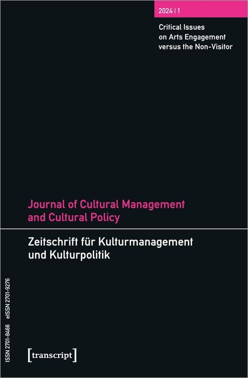 Produktbild: Journal of Cultural Management and Cultural Policy/Zeitschrift f&uuml;r Kulturmanagement und Kulturpolitik