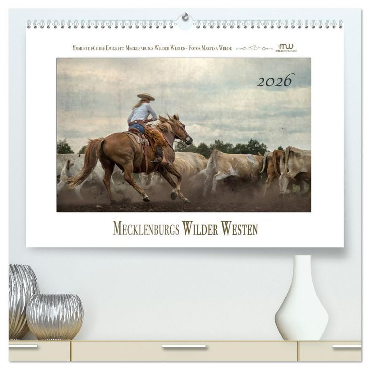 Produktbild: Mecklenburgs Wilder Westen (hochwertiger Premium Wandkalender 2026 DIN A2 quer), Kunstdruck in Hochglanz