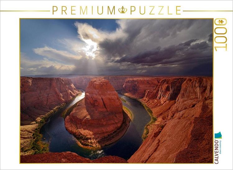 Produktbild: CALVENDO Puzzle Horseshoe Bend | 1000 Teile Lege-Gr&ouml;&szlig;e 64x48cm Foto-Puzzle f&uuml;r gl&uuml;ckliche Stunden