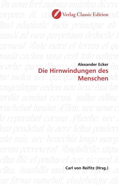 Produktbild: Ecker, A: Die Hirnwindungen des Menschen