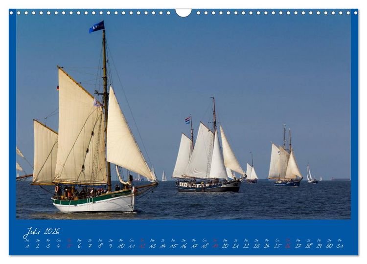 Produktbild: Unter Segeln (Wandkalender 2026 DIN A3 quer), CALVENDO Monatskalender