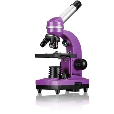 Produktbild: Bresser Junior - Sch&uuml;ler-Mikroskop Biolux SEL (violett), Auf- und Durchlichtmikroskop mit 40x-1.600-facher Vergr&ouml;&szlig;erung