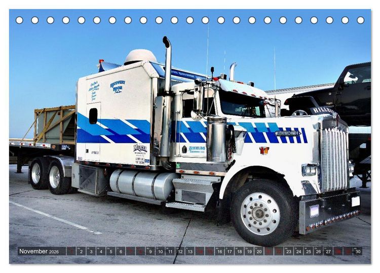 Produktbild: Amerikanische Lastwagen - Trucks (Tischkalender 2026 DIN A5 quer), CALVENDO Monatskalender