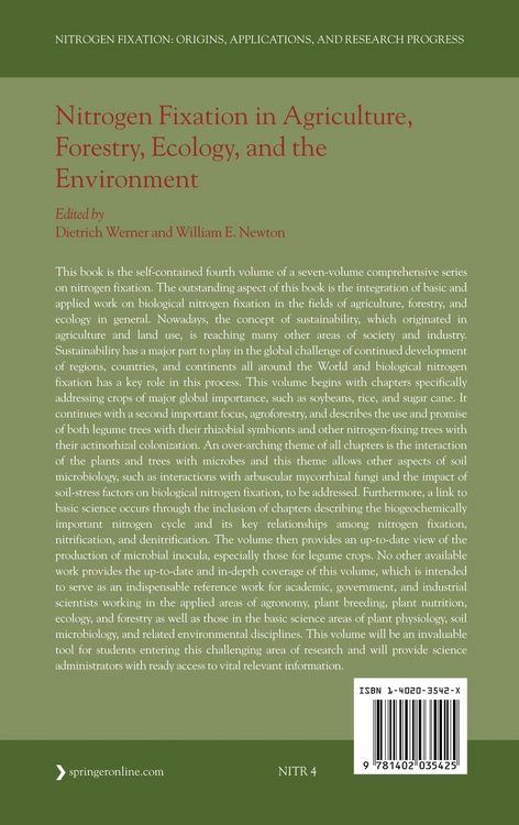 Produktbild: Nitrogen Fixation in Agriculture, Forestry, Ecology, and the Environment