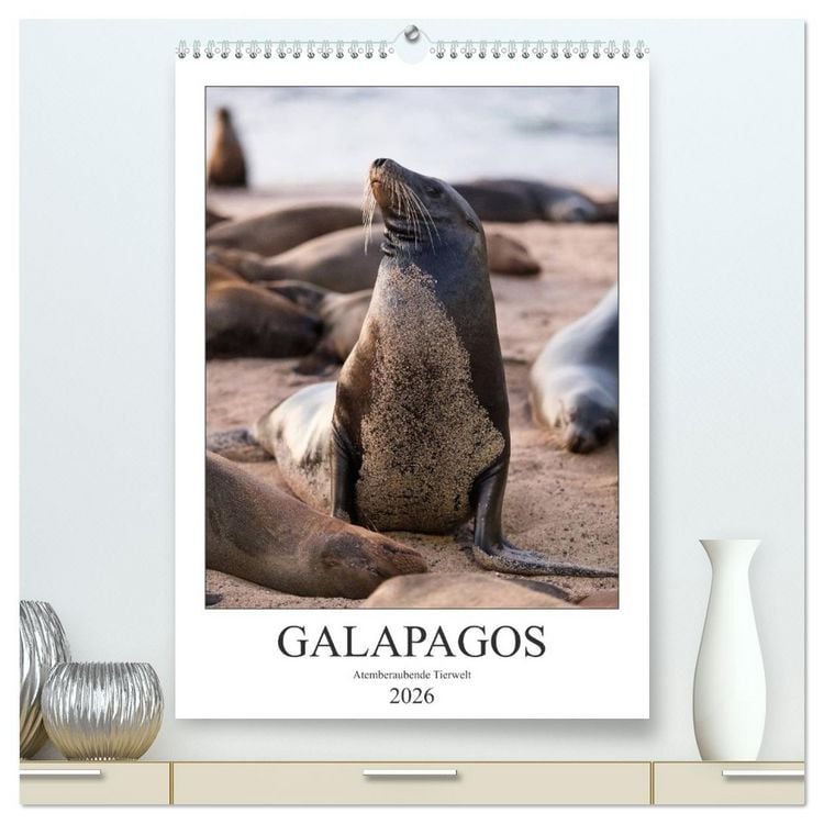 Produktbild: Galapagos - Atemberaubende Tierwelt (hochwertiger Premium Wandkalender 2026 DIN A2 hoch), Kunstdruck in Hochglanz