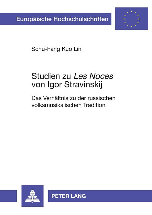 Produktbild: Studien zu &laquo;Les Noces&raquo; von Igor Stravinskij