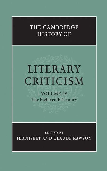 Produktbild: The Cambridge History of Literary Criticism