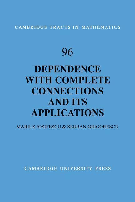 Produktbild: Dependence with Complete Connections and Its Applications