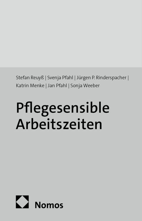 Produktbild: Pflegesensible Arbeitszeiten