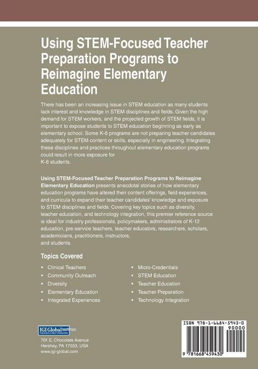 Produktbild: Using STEM-Focused Teacher Preparation Programs to Reimagine Elementary Education