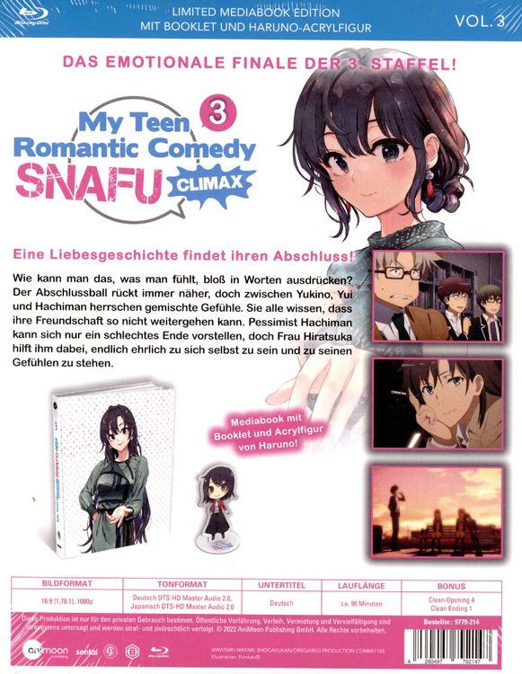 My Teen Romantic Comedy SNAFU outlet Blu-ray