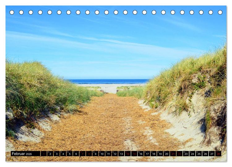Produktbild: Entlang der Nordseek&uuml;ste (Tischkalender 2026 DIN A5 quer), CALVENDO Monatskalender