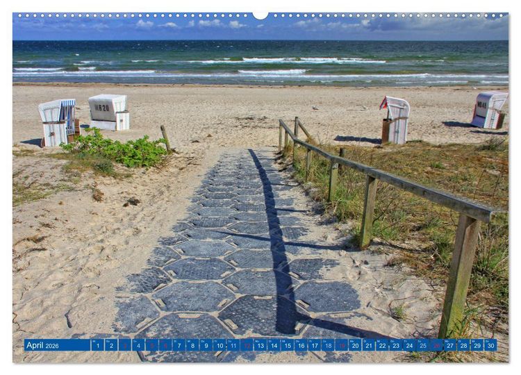 Produktbild: Boltenhagen &ndash; Sonne, Sand und Ferien an der Ostsee (hochwertiger Premium Wandkalender 2026 DIN A2 quer), Kunstdruck in Hochglanz