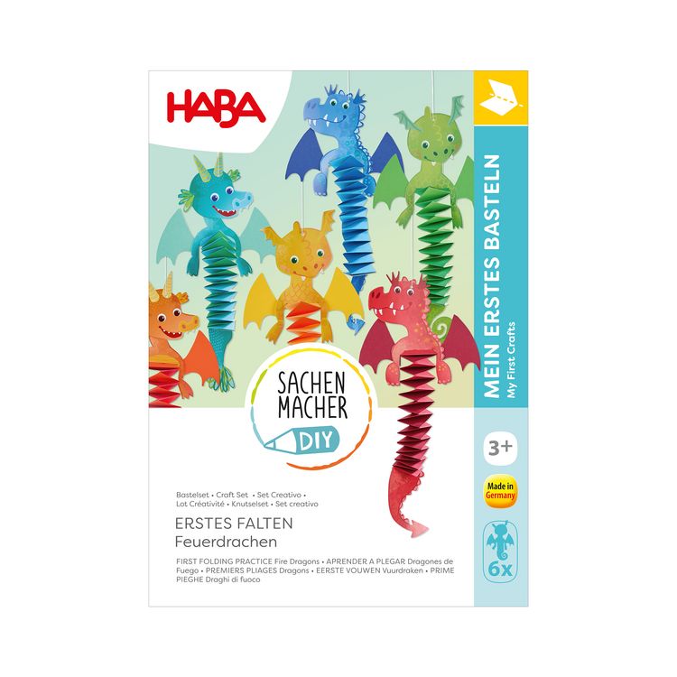 Produktbild: HABA 2013241 - SachenMacher DIY: Erstes Falten Feuerdrachen, Erstes Basteln