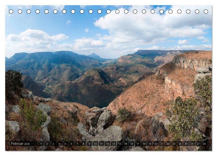 Produktbild: S&uuml;dafrika - Die Landschaft (Tischkalender 2026 DIN A5 quer), CALVENDO Monatskalender