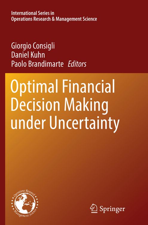 Produktbild: Optimal Financial Decision Making under Uncertainty