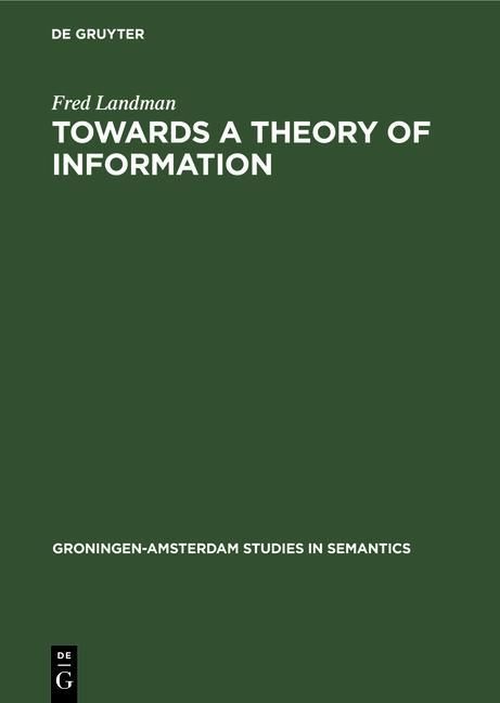 Produktbild: Towards a theory of information
