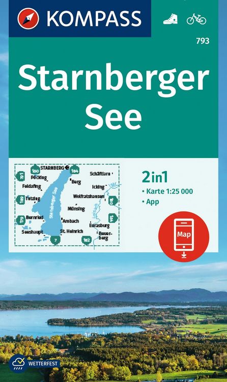 Produktbild: KOMPASS Wanderkarte 793 Starnberger See 1:25.000