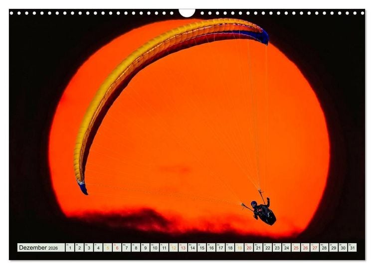 Produktbild: Freiheit und Abenteuer - Paragliding (Wandkalender 2026 DIN A3 quer), CALVENDO Monatskalender