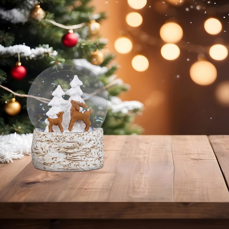 Produktbild: HTI-Living Schneekugel Rehfamilie Schneekugel Rehfamilie